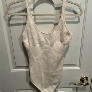 Set of Two Victorias Secret Knit Bodysuits (black and white)